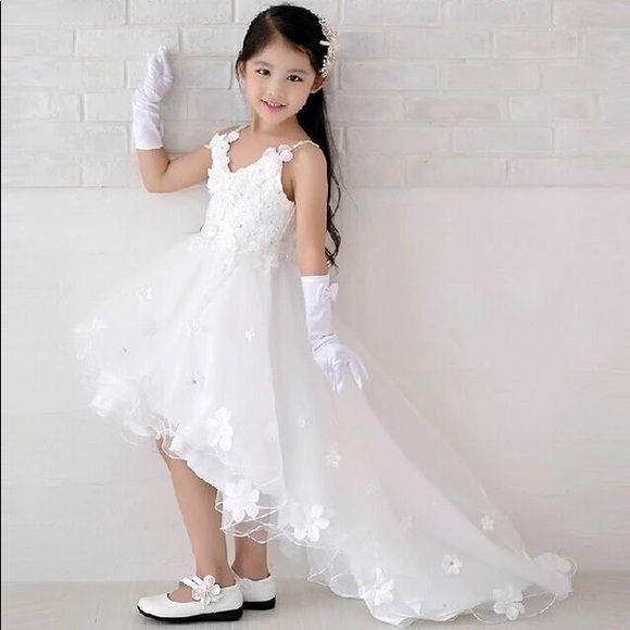 Other - Flower Girl all white Dress | Wedding Dress | Formal Dress | size small 4/5